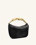 Jenny Human-shaped Handle Handbag - Black