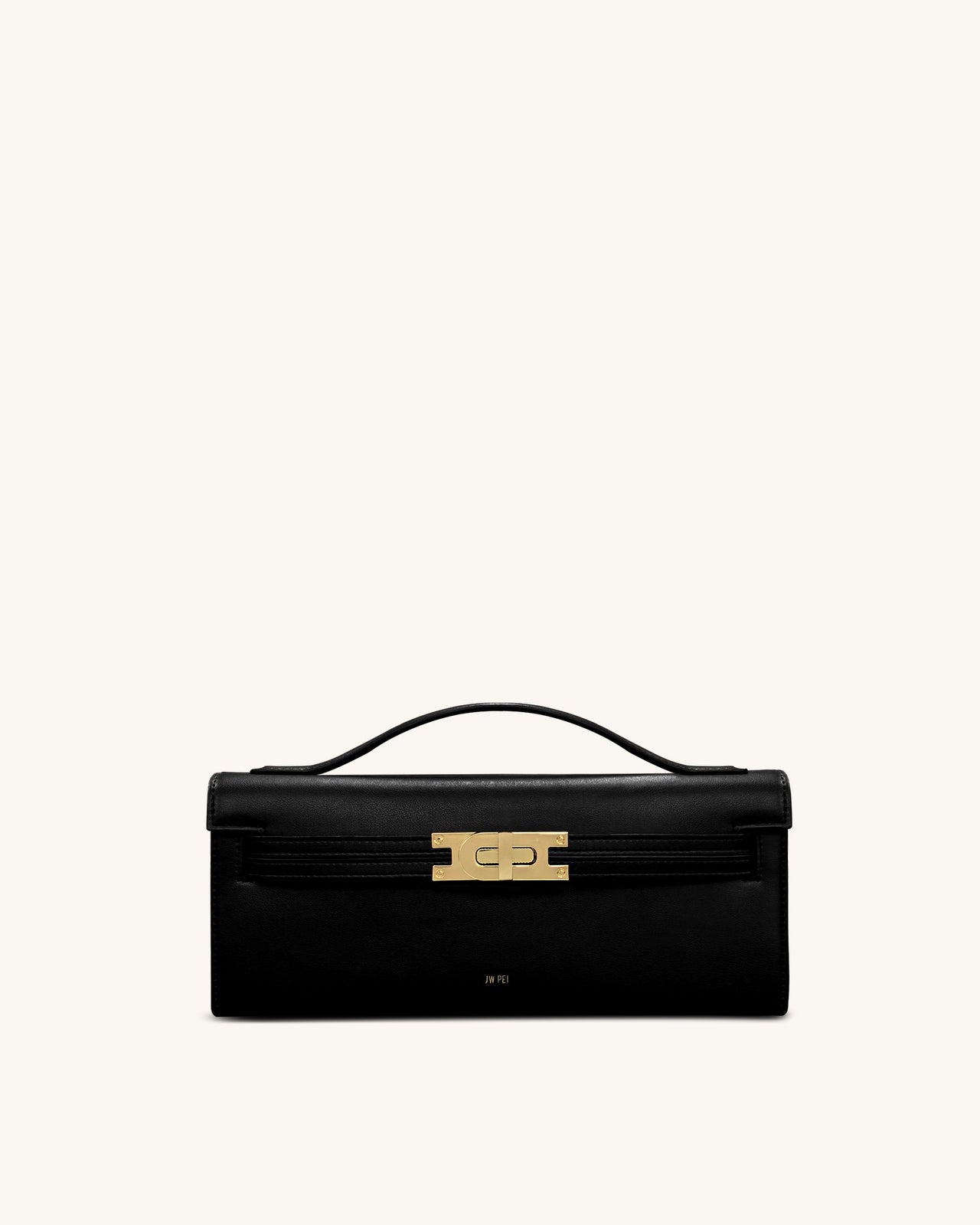 Bria Structured Top Handle Bag - Black
