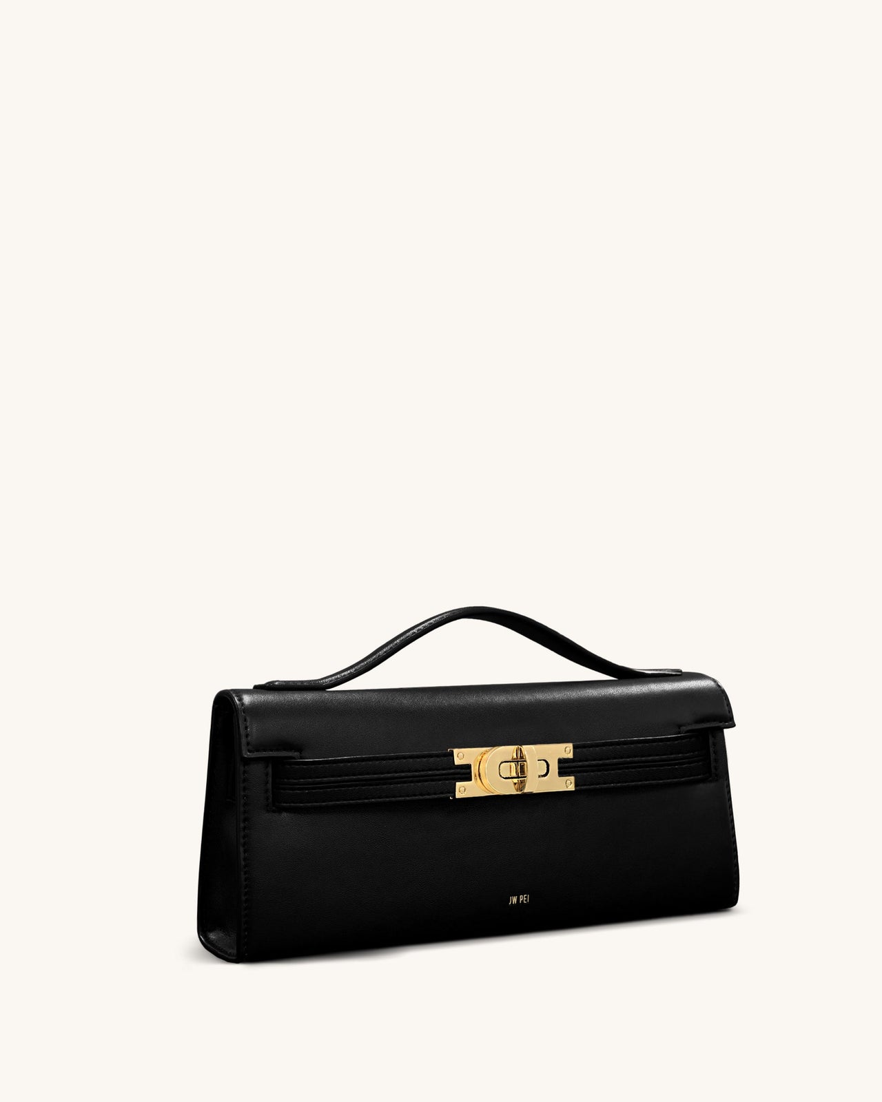 Bria Structured Top Handle Bag - Black