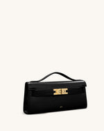 Bria Structured Top Handle Bag - Black