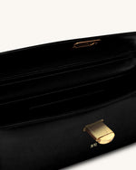 Bria Structured Top Handle Bag - Black