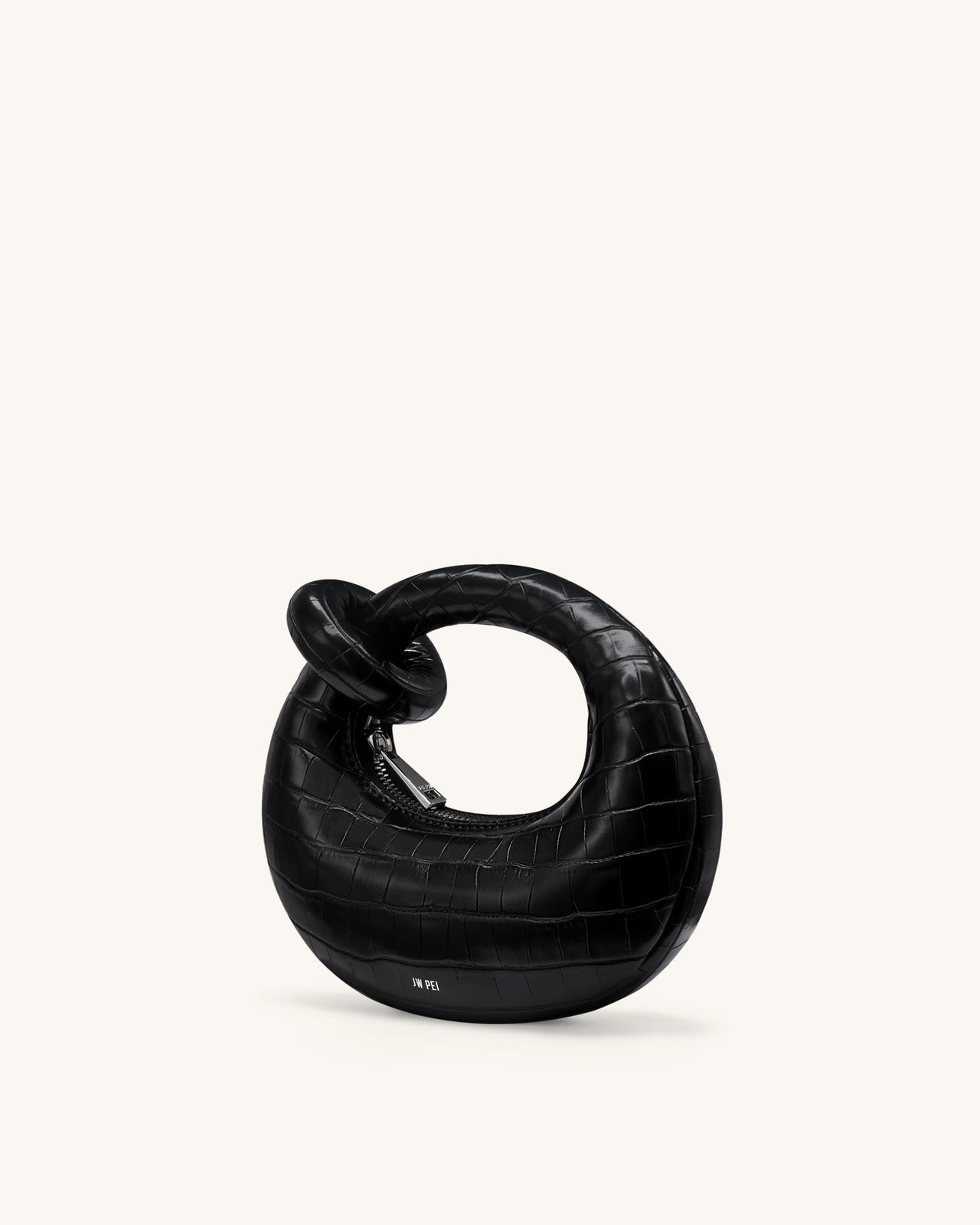 Abacus Mini Top Handle Bag - Black Croc