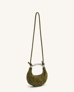 Orla Weave Handbag - Dark Olive