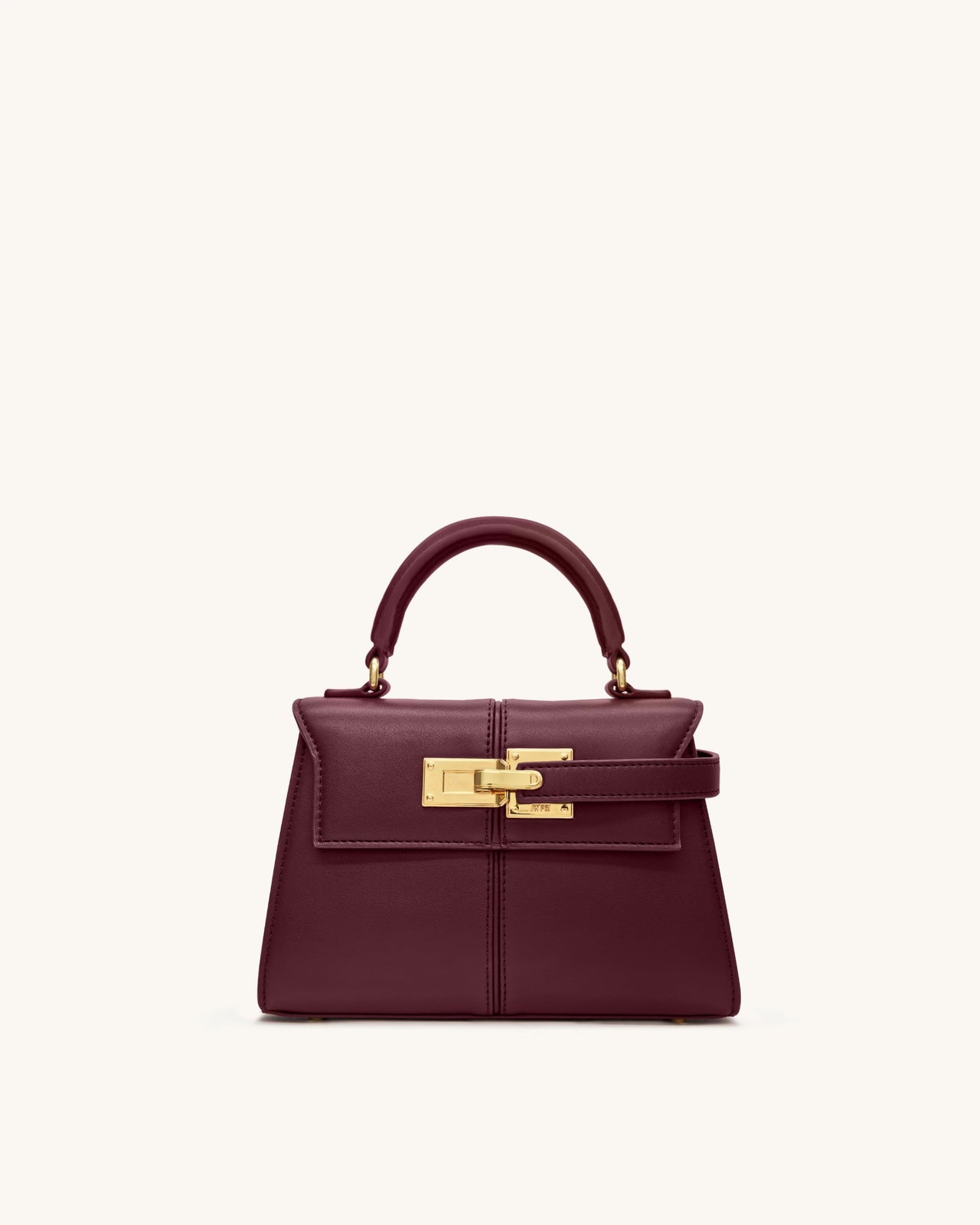 Elise Top Handle Bag - Deep Burgundy
