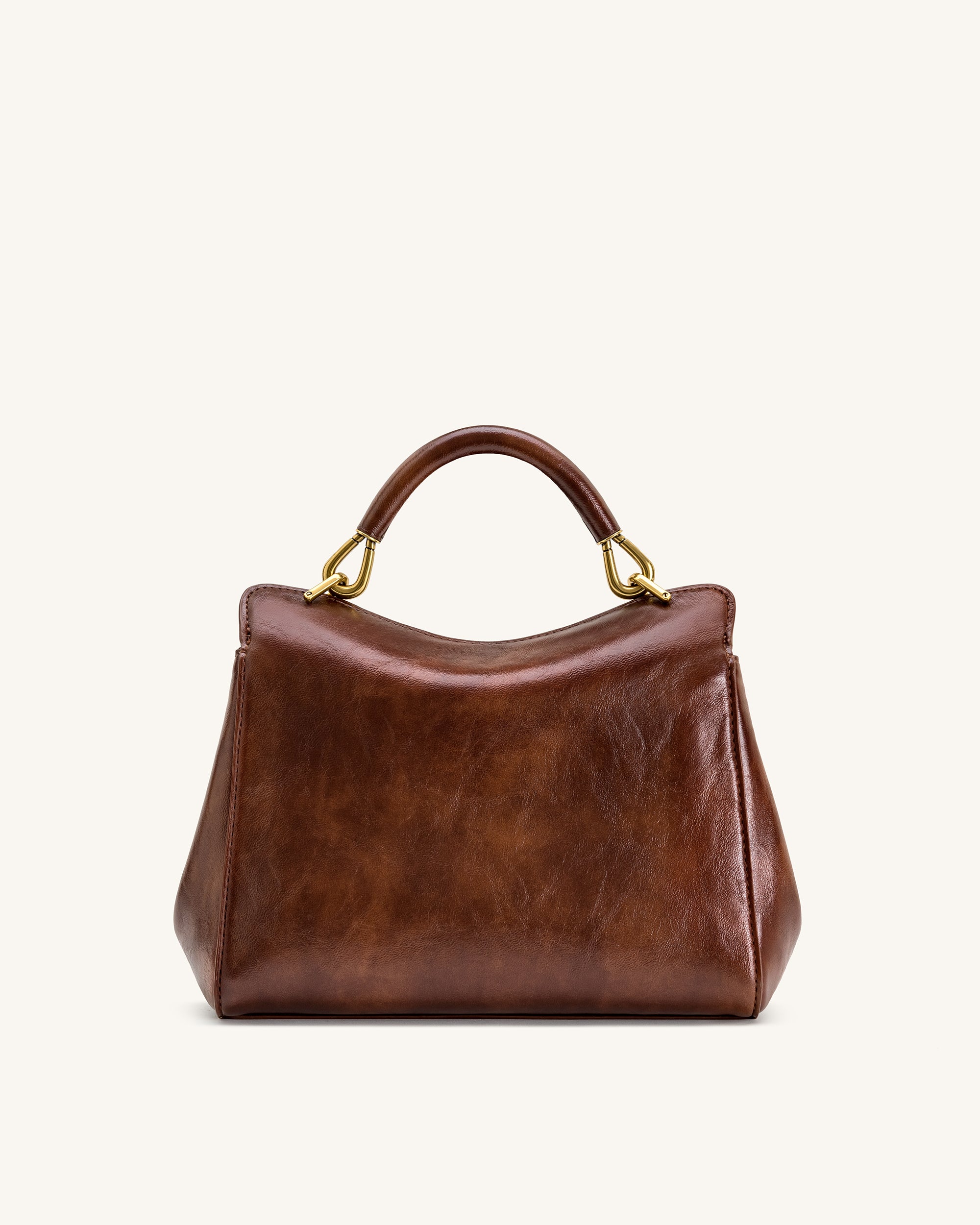 Lucia Classic Top Handle Bag - Coffee Brown - JW PEI LATAM