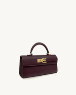 Keyla Top Handle Bag - Deep Burgundy