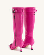 Nico Faux Fur Studded Boot - Bright Pink