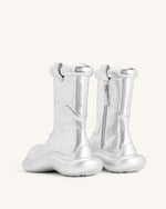 Zoie Metallic Rain Boot - Silver