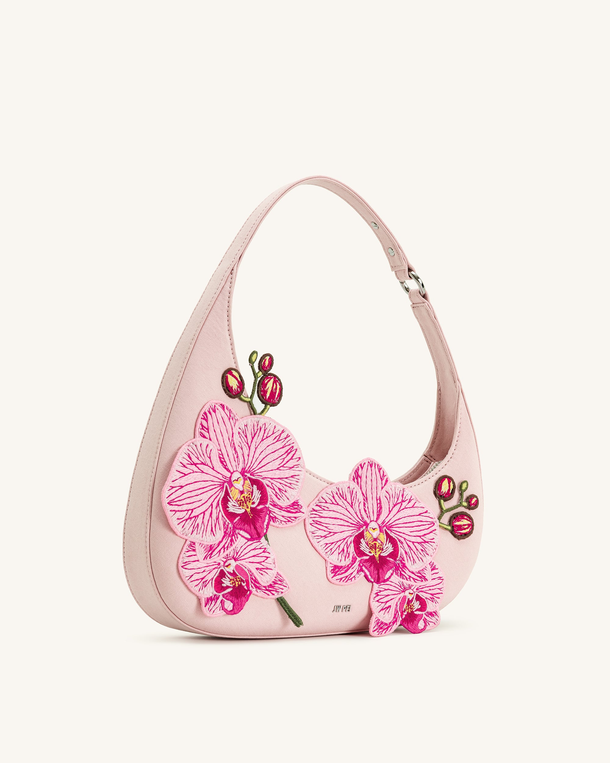 Harlee Orchid Embroidered Shoulder Bag - Pink – JW PEI LATAM