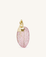 Maren Artificial Crystal Heart shaped bag - Pink