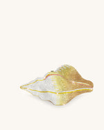 Conch Shape Faux Crystal Clutch - Gold