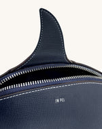 Nerys Shark Look Top Handle Bag - Dark Blue