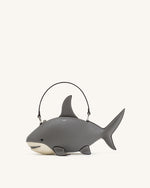 Nerys Shark Look Top Handle Bag - Grey