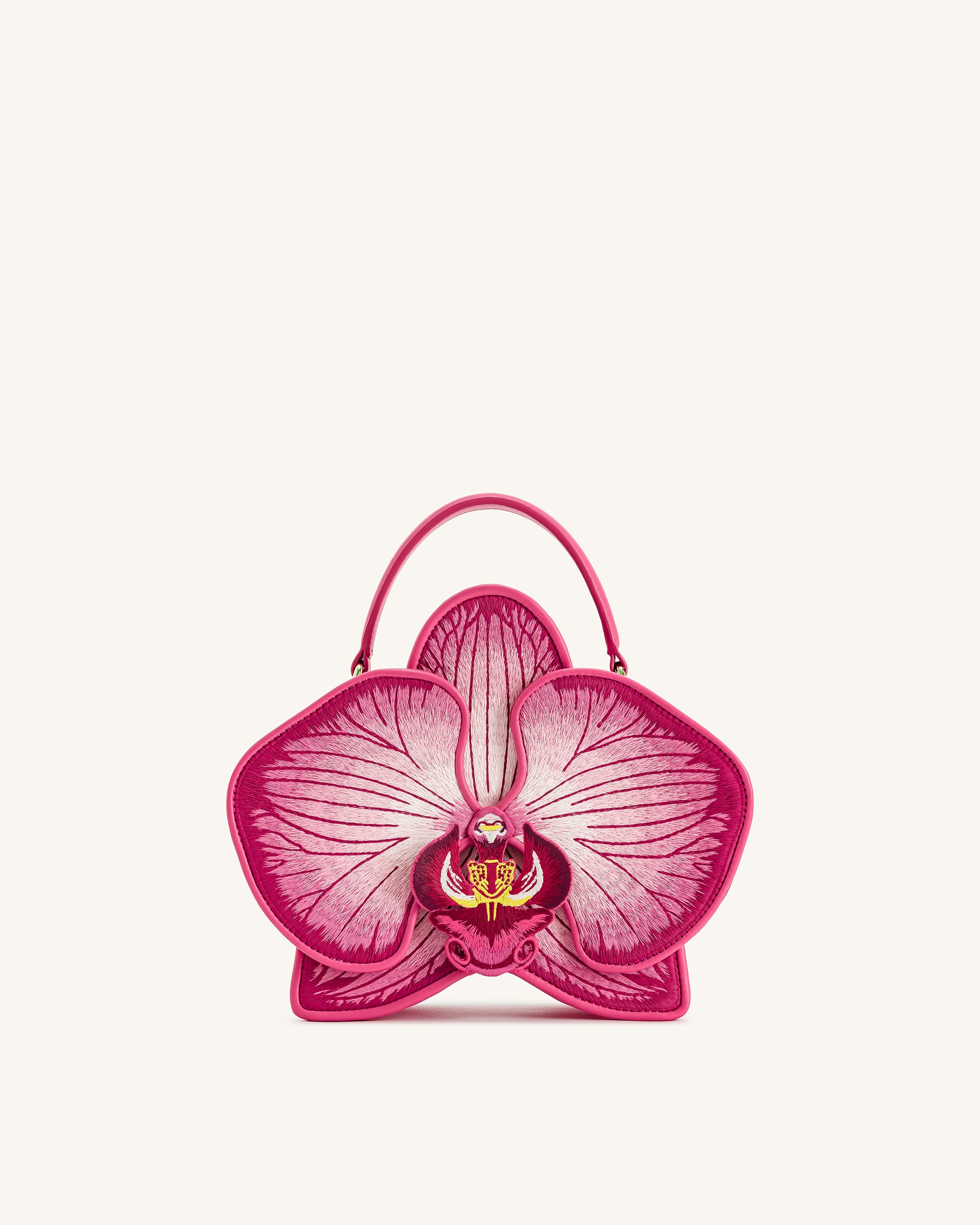 Flora Orchid Shaped Top Handle Bag - Pink - JW PEI LATAM