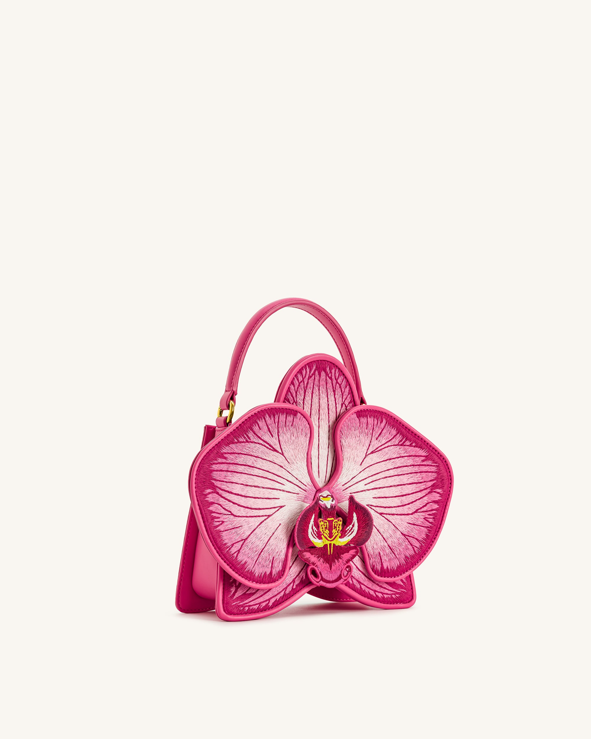 Flora Orchid Shaped Top Handle Bag - Pink – JW PEI LATAM
