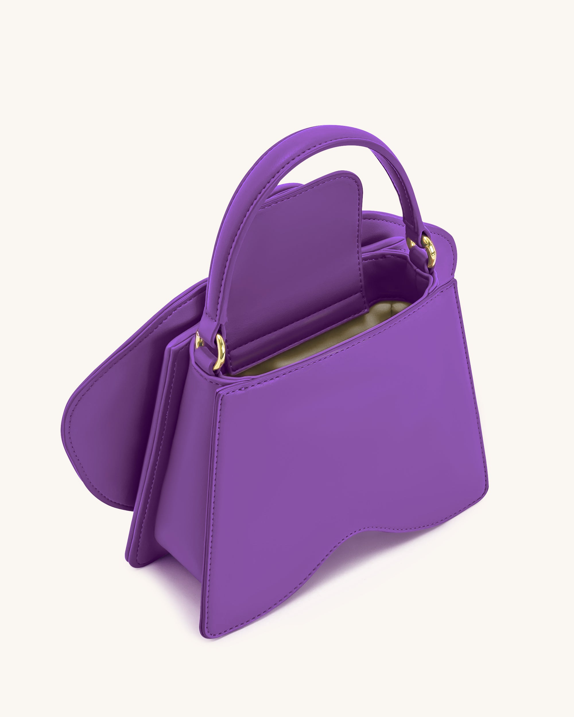 Flora Orchid Shaped Top Handle Bag - Purple - JW PEI LATAM