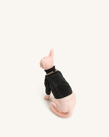 Sadie Cat Clutch - Black/Pink