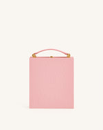 Taya Wine Glass Puppy Pattern Book Shape Clutch Bag - Pink