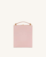 Taya Orchid Motif Book Shape Clutch Bag - Pink