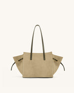Linda Faux Suede Tote Bag - Green