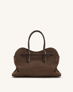 Adele Metal Rope Knot Tote Bag - Mocha Brown