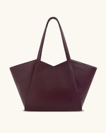 Kiana Large Capacity Tote Bag - Deep Claret
