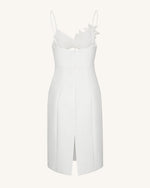 Bloom-Cut Contour Dress - White