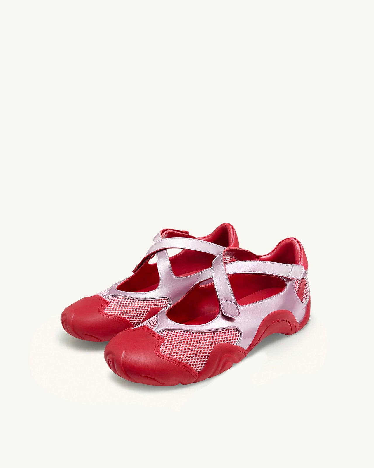 Caitlin Mesh Cut-out Sneakers - Pink