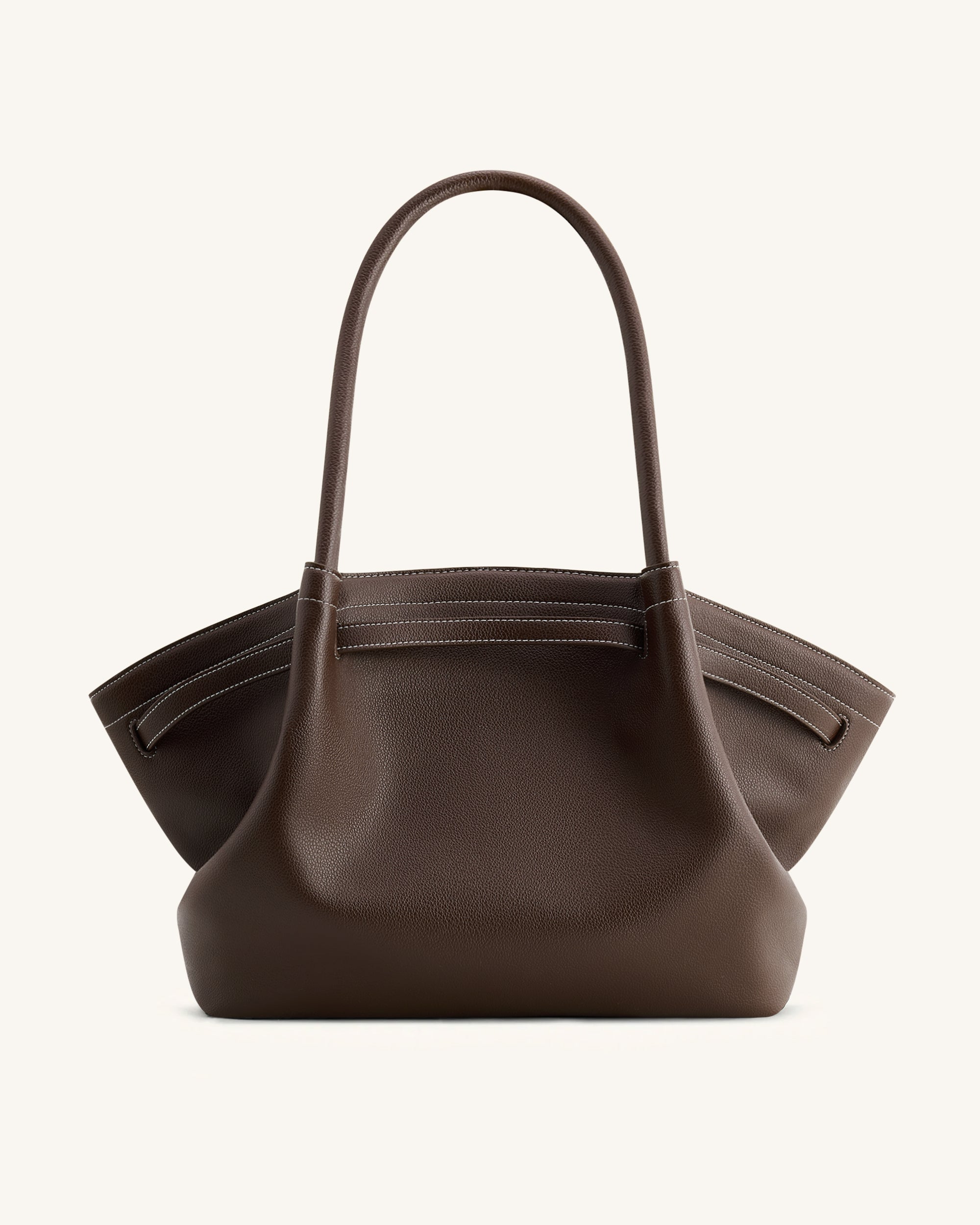 Hana Large Tote Bag - Dark Brown - JW PEI LATAM