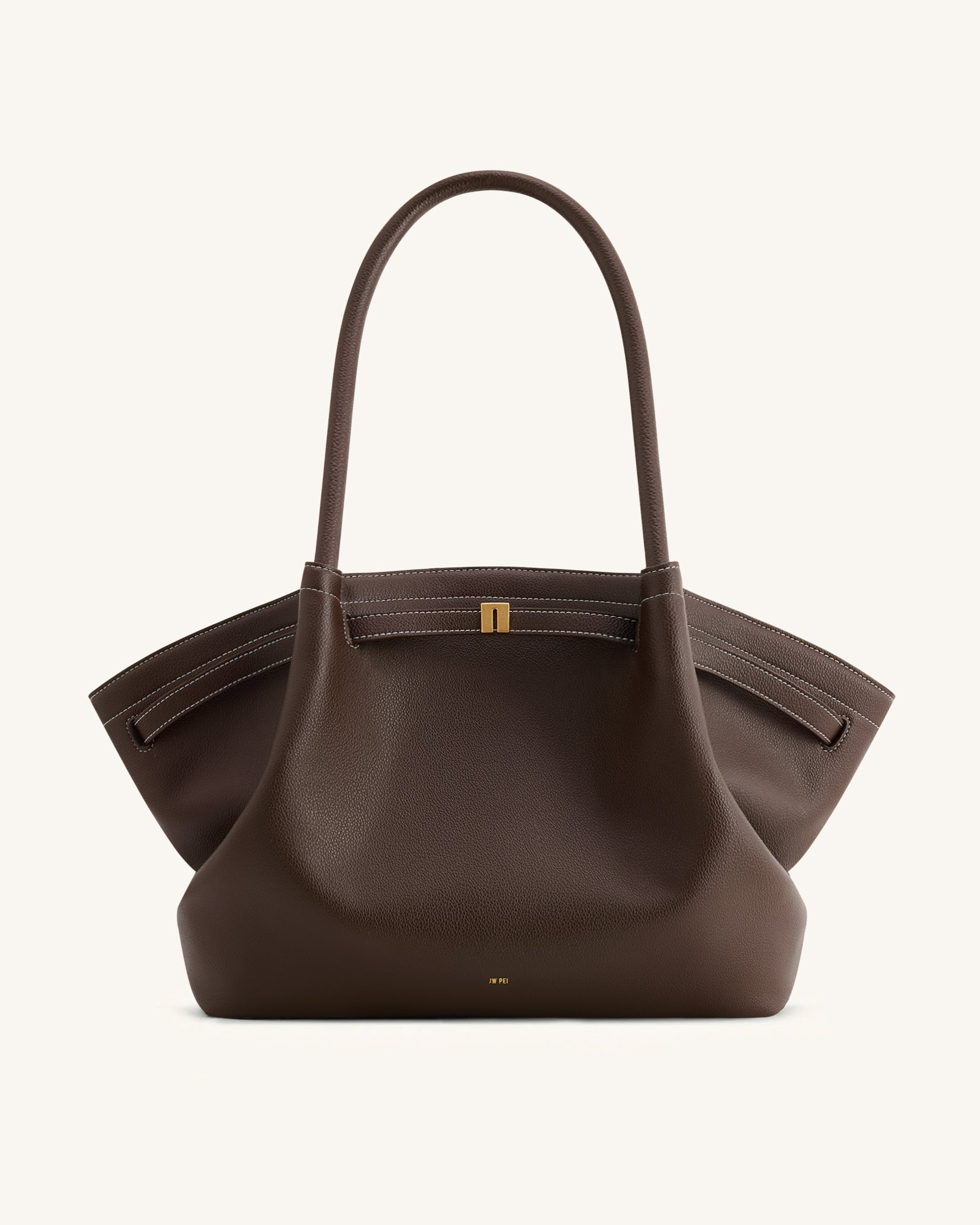 hana  Hana Medium Tote Bag - Black Croc - JW PEI LATAM
