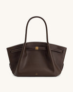 Hana Large Tote Bag - Dark Brown