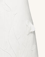 3D Vine Floral Strapless Mini Dress - White