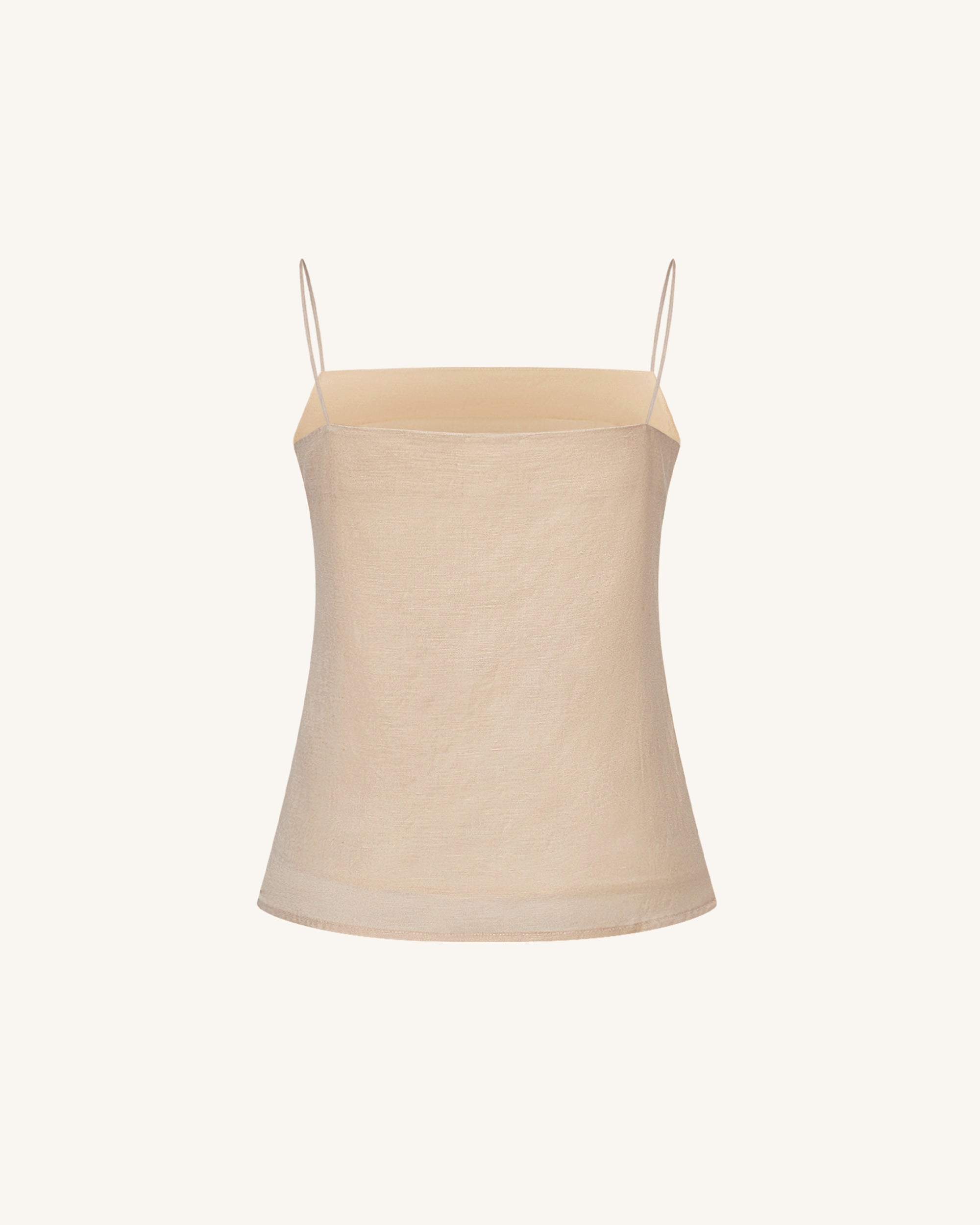 Linen Corded Embroidery Strappy Camisole - Natural – JW PEI LATAM