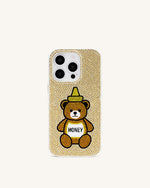 Honey Bear Artificial Crystal Phone Case - Neutral