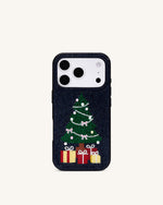 Christmas Tree Bling Phone Case - Black