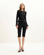 Olivia Puff Shoulder Blazer - Black
