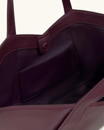 Kiana Large Capacity Tote Bag - Deep Claret