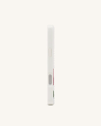 Tulip Faux Pearl Phone Case - White