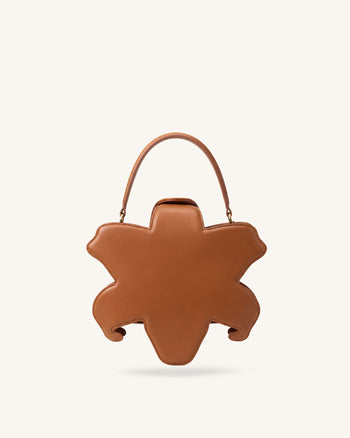 Lily Blossom Top Handle Bag - Orange