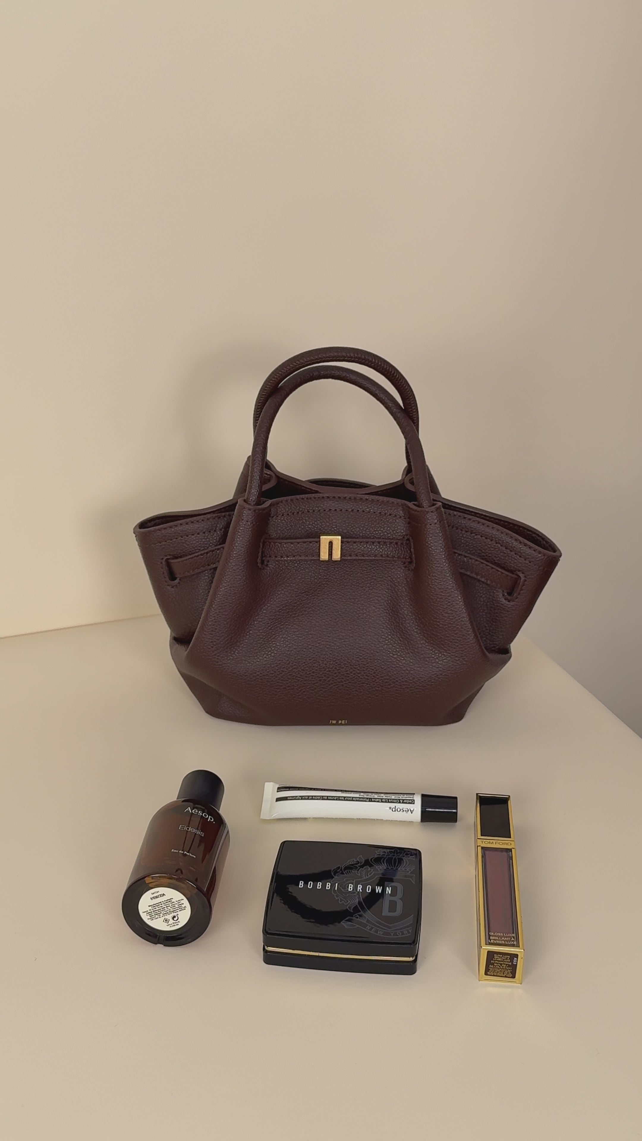 Hana Mini Tote Bag - Dark Brown - JW PEI LATAM