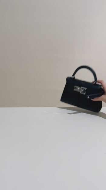 Elise Top Handle Bag - Black
