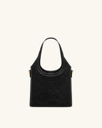 Brooke Mini Belted Embellished Top Handle Bag - Black