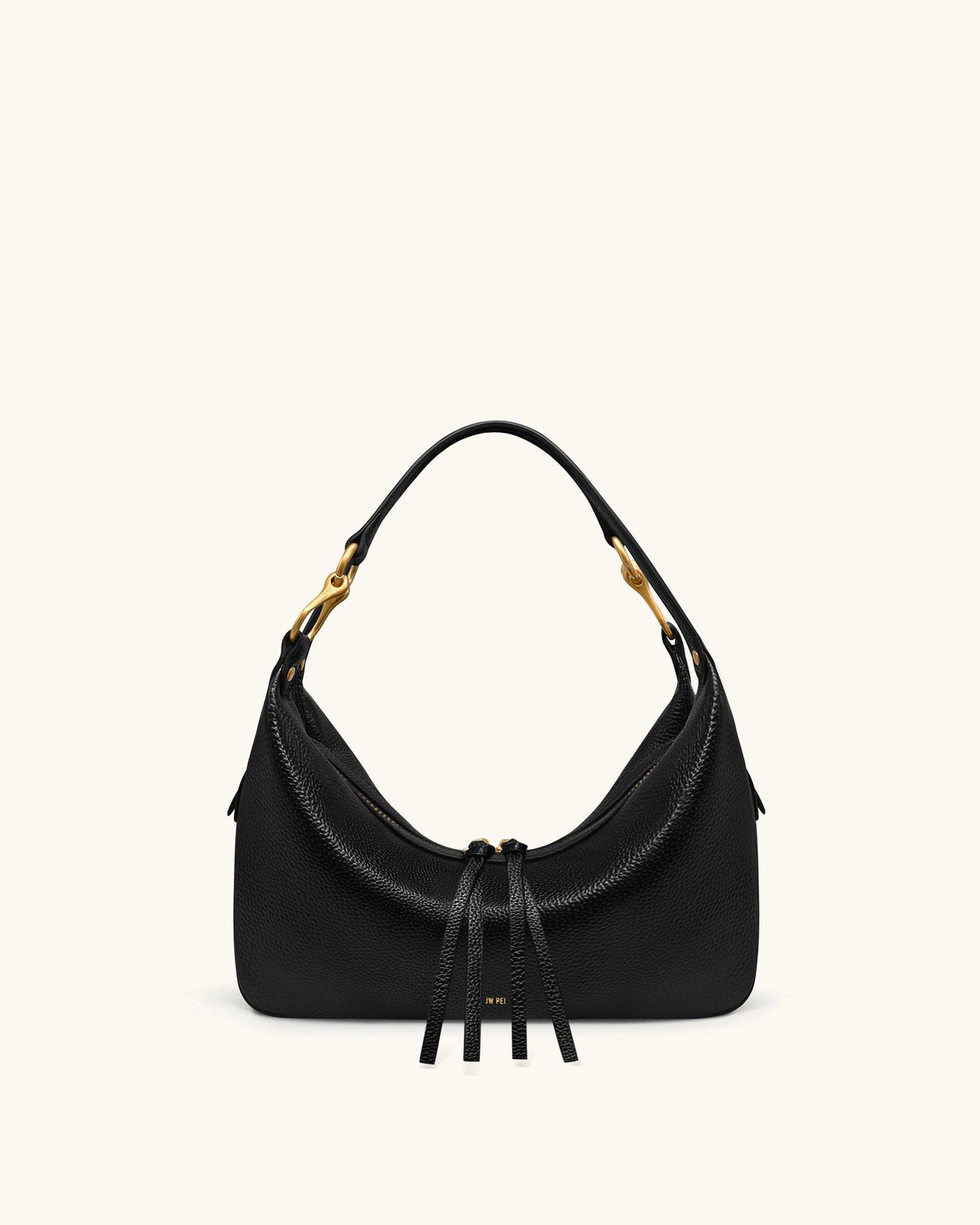 Selia Soft-Grain Crossbody Bag - Black