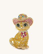 Glamorous Cat Clutch - Multicolor Gold