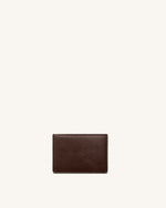 Maeve Dachshund Metal Emblem Card Holder - Chocolate