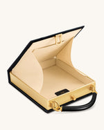 Elle Colorful Beaded Book Top Handle Bag - Black