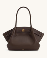 Hana Large Tote Bag - Dark Brown