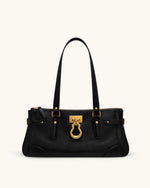 Yvette Elongated Tote Bag - Black
