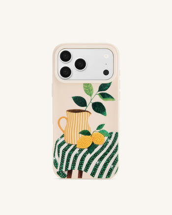 Lemon Pitcher Art Phone Case - Green