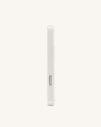 Red Coral Pearl Phone Case - White